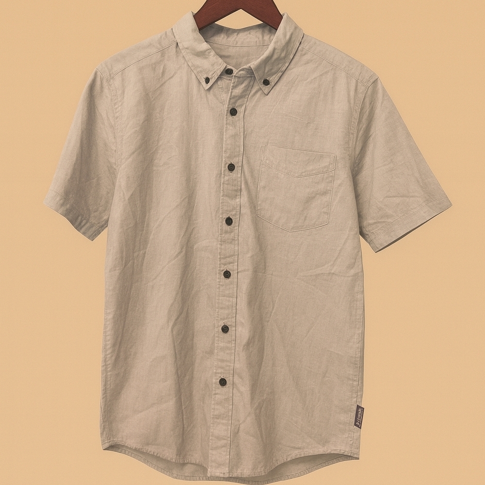 Patagonia Daily short sleeve Shirt Men's Sz S Grey Organic cotton NWT